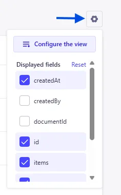 View settings toggle
